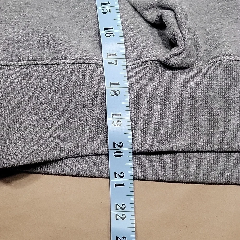 Mile(s) by Madewell, Size M, Oversized Gray Ruffle Sweatshirt.